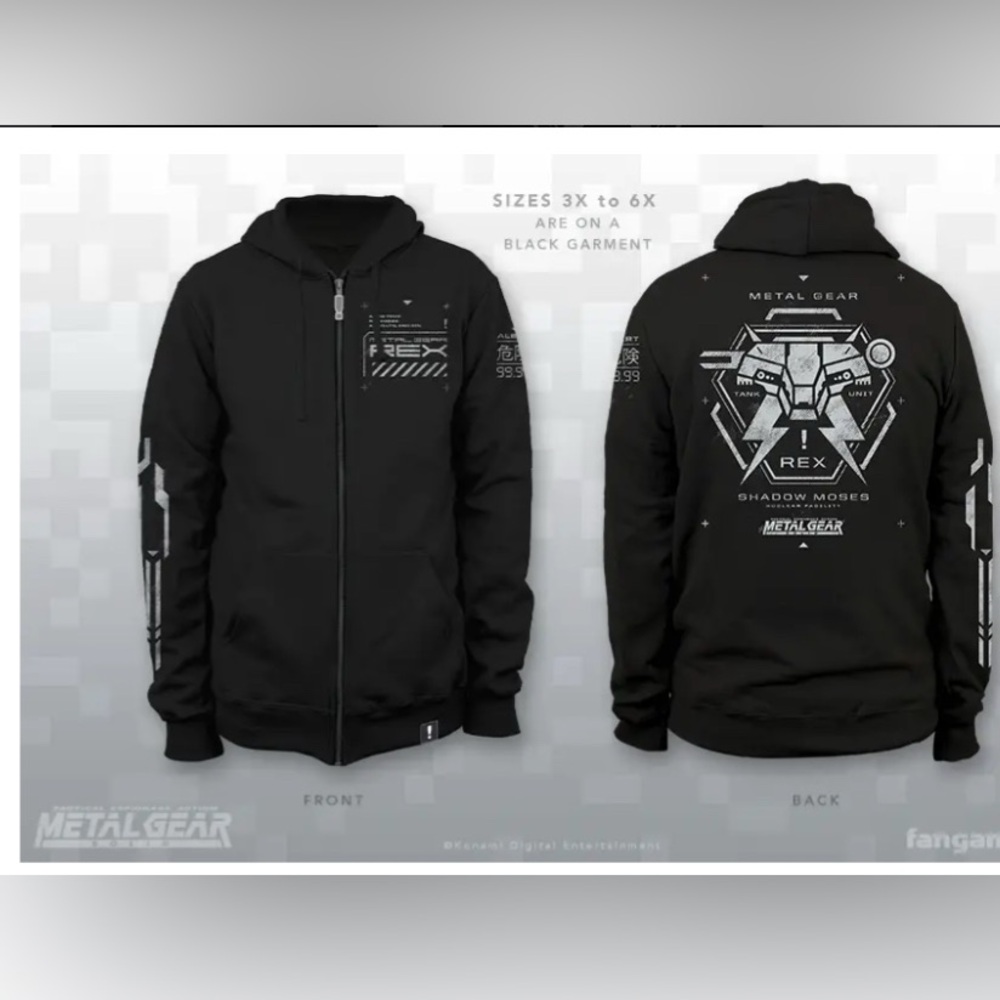 Official Konami Metal Gear Rex Pilot Hoodie